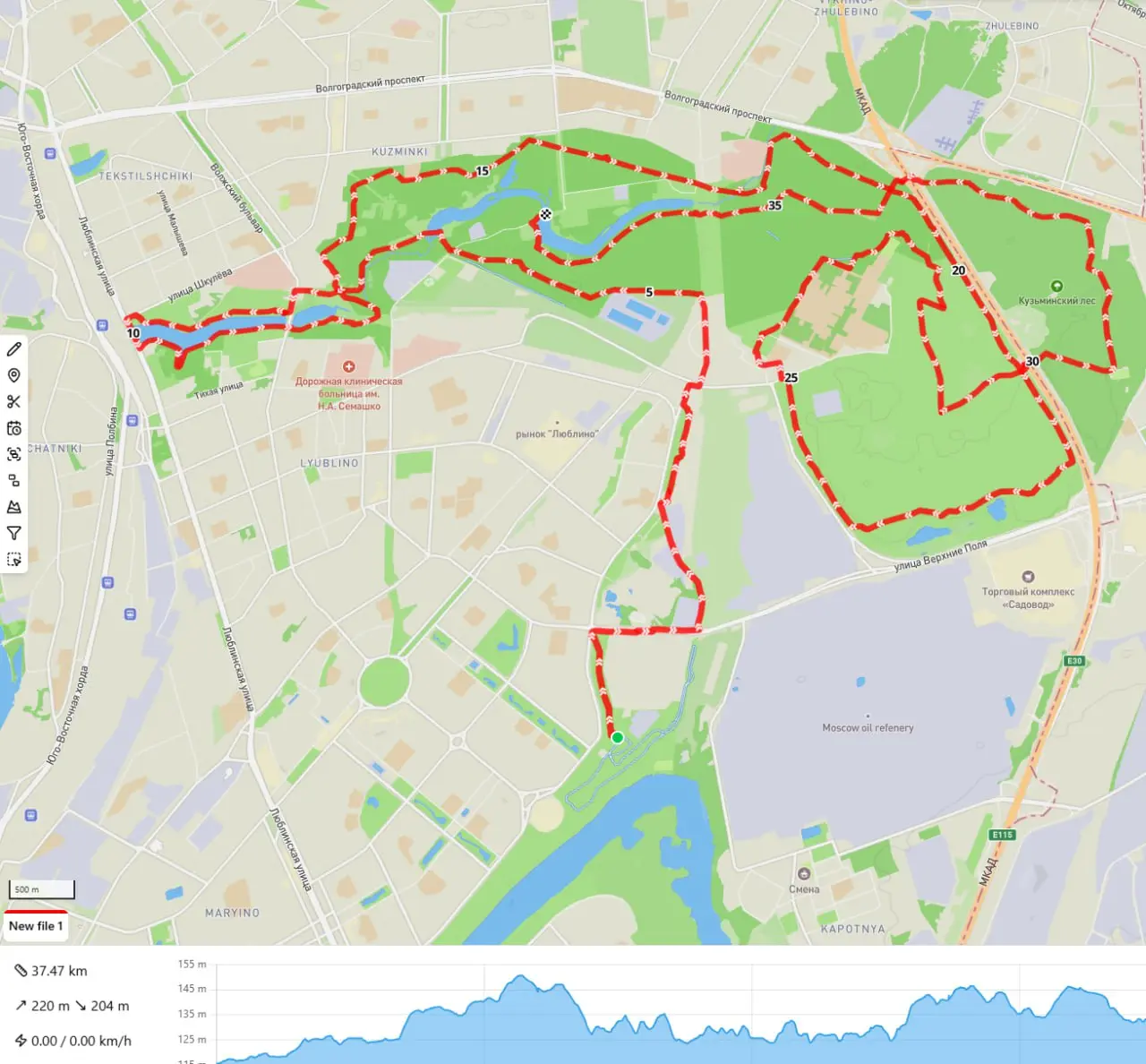 Парковый по Кузьминкам