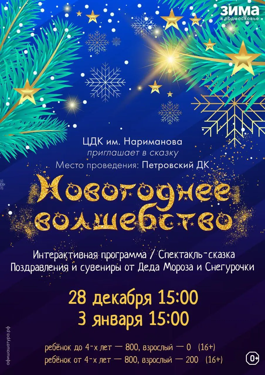 Театрализованное новогоднее представление Новогоднее волшебство