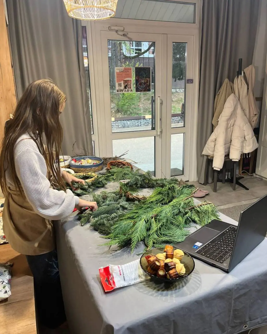 Мастер-класс по созданию лесного интерьерного венка