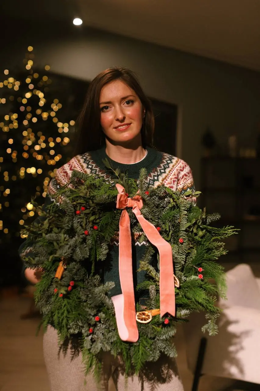 Мастер-класс по интерьерной елочке и зимним венкам