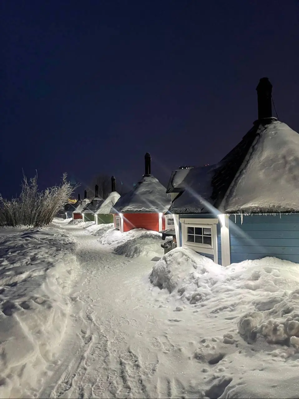 Катание на снегоходах в гриль-парке FINLAND