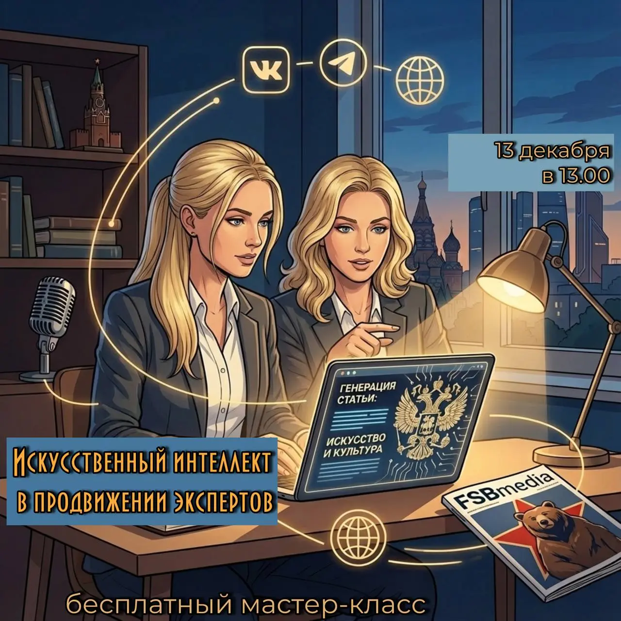 Бесплатный мастер-класс: Искусственный интеллект в продвижении экспертов