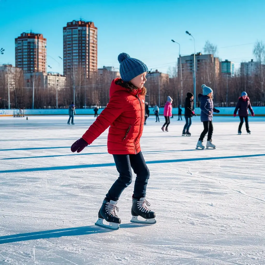 Сезонные катания на катках Красноярска