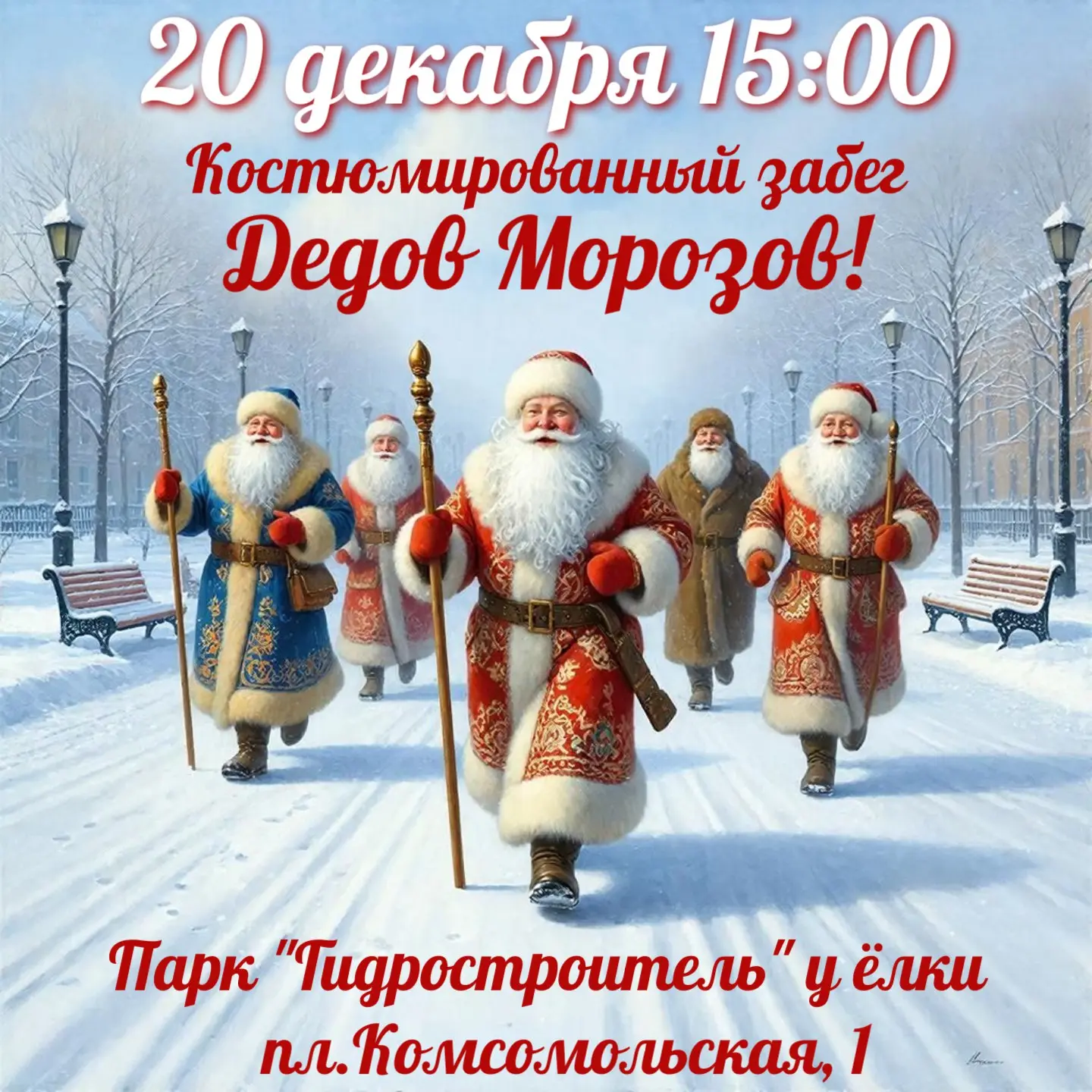 Костюмированный забег по теме Новый год