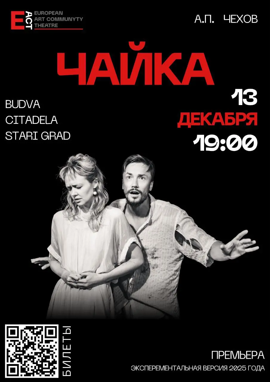 Спектакль "Чайка" по пьесе Чехова