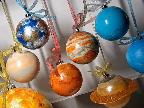 Мастер-класс по изготовлению космической ёлочной игрушки