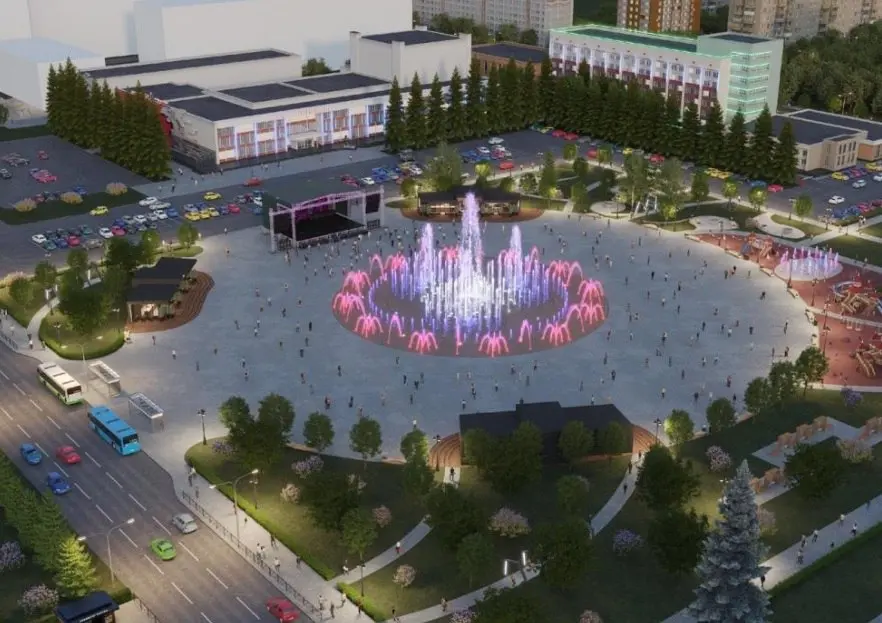 Реконструкция Центральной площади Тольятти