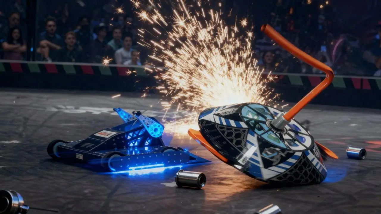 Финал чемпионата по боевой робототехнике «Битва роботов»