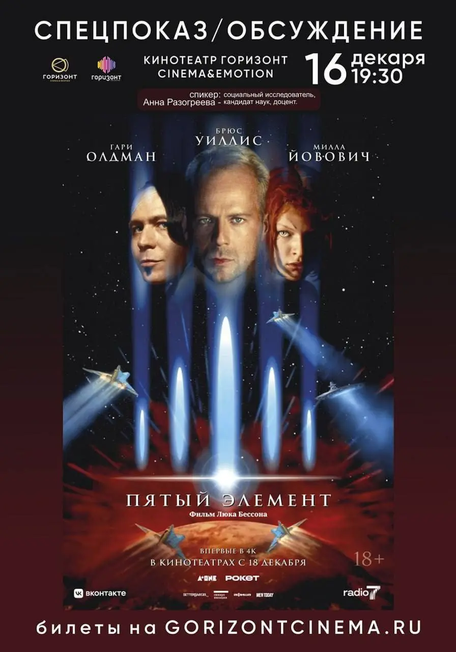 Показ фильма Пятый элемент с обсуждением