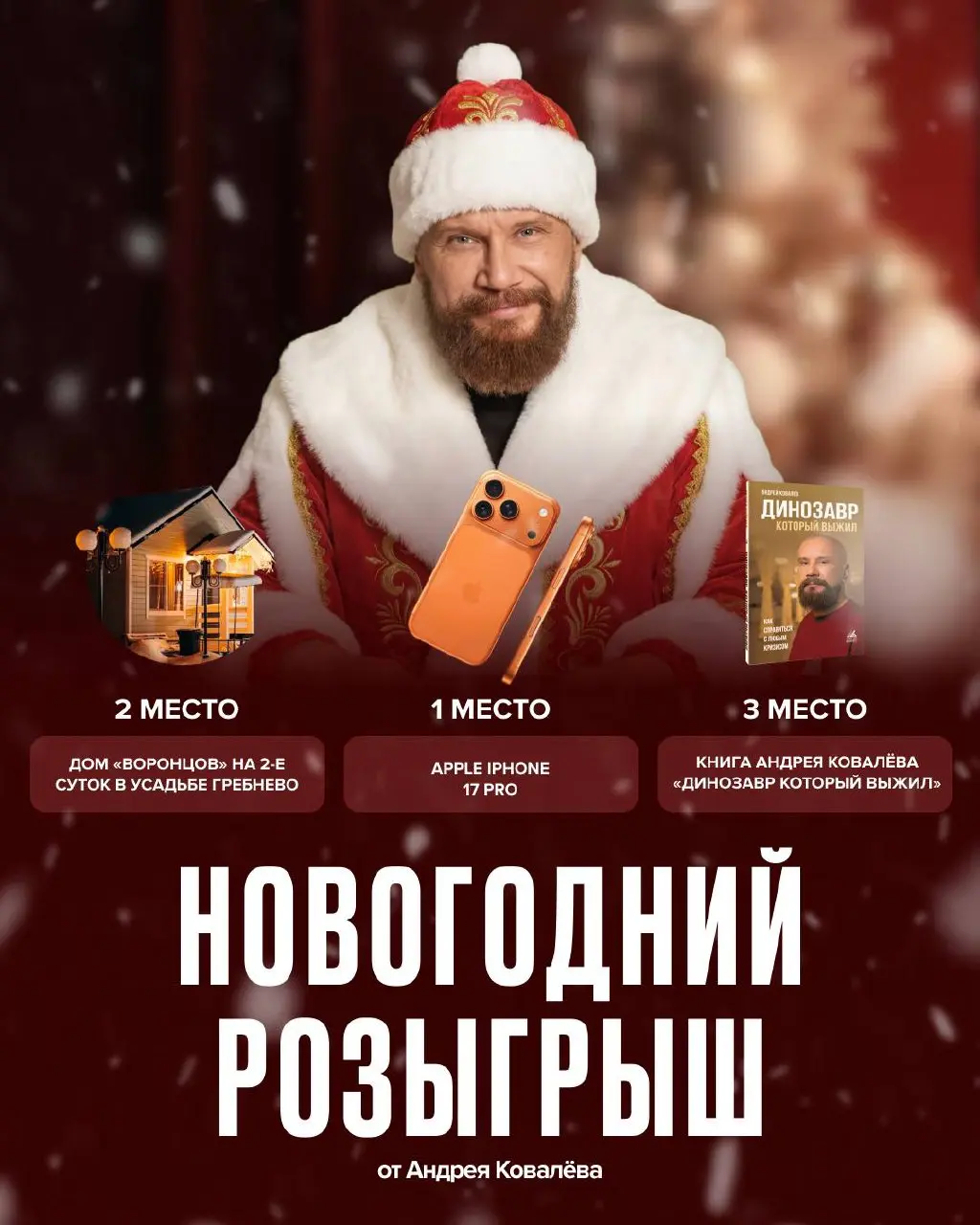 Розыгрыш новогодних подарков от Андрея Ковалева