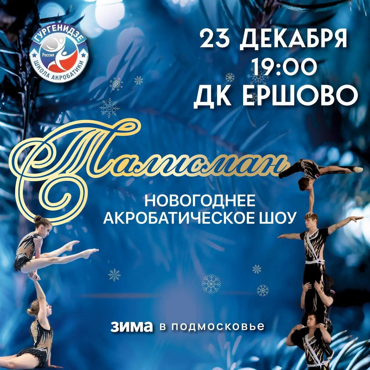 Акробатическое шоу на тему Новогодних приключений