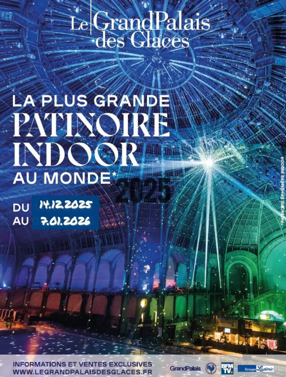 Зимний каток в Grand Palais des Glaces