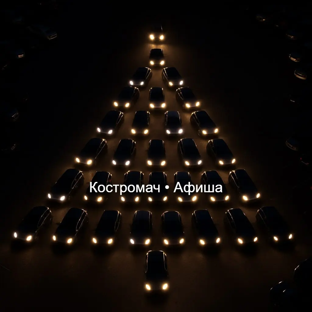 Автофлешмоб "АВТОЁЛКА" к Новому году