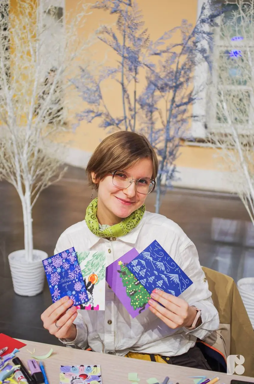Волонтерский мастер-класс по созданию новогодних открыток
