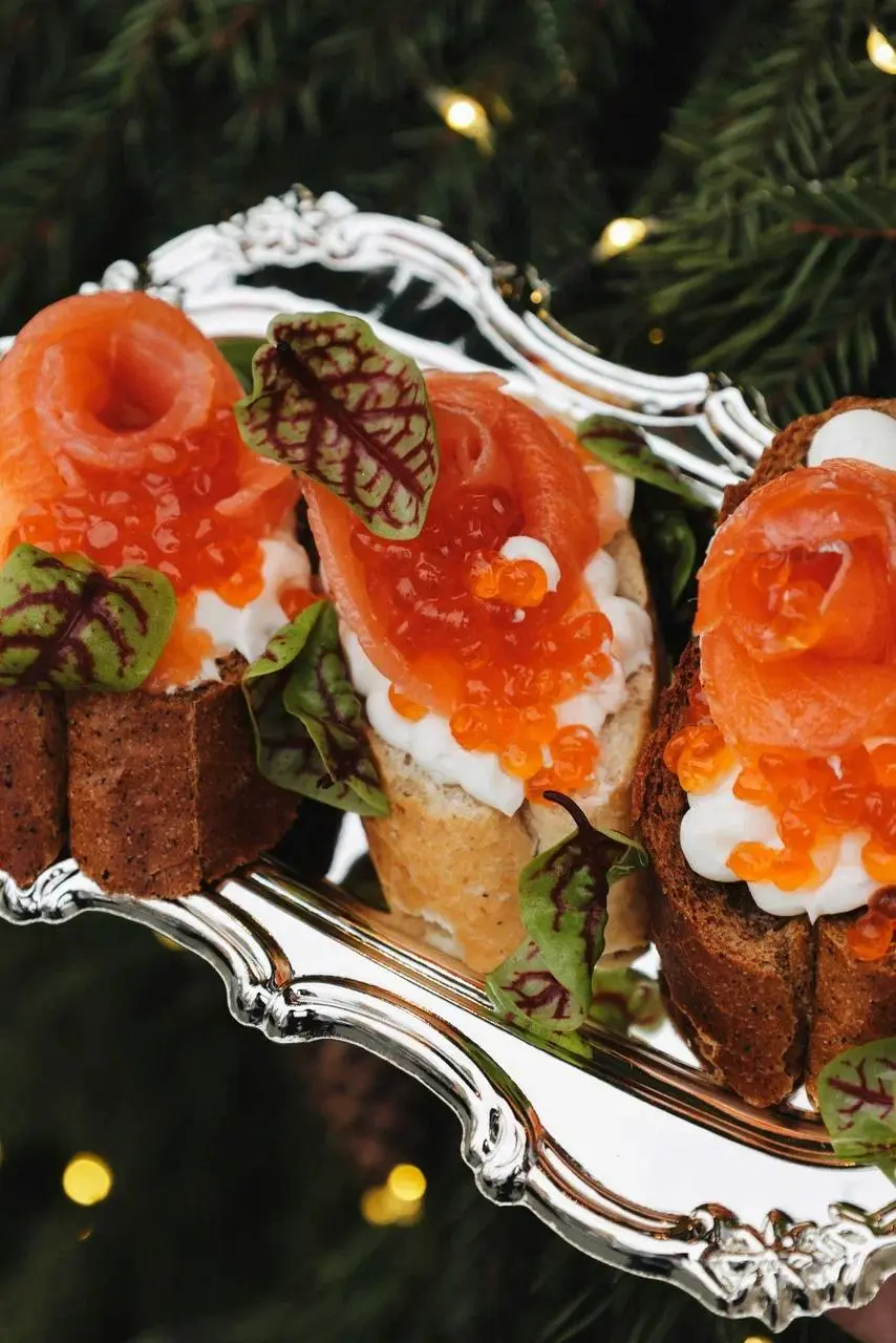 Дегустация новогодней еды в ресторане