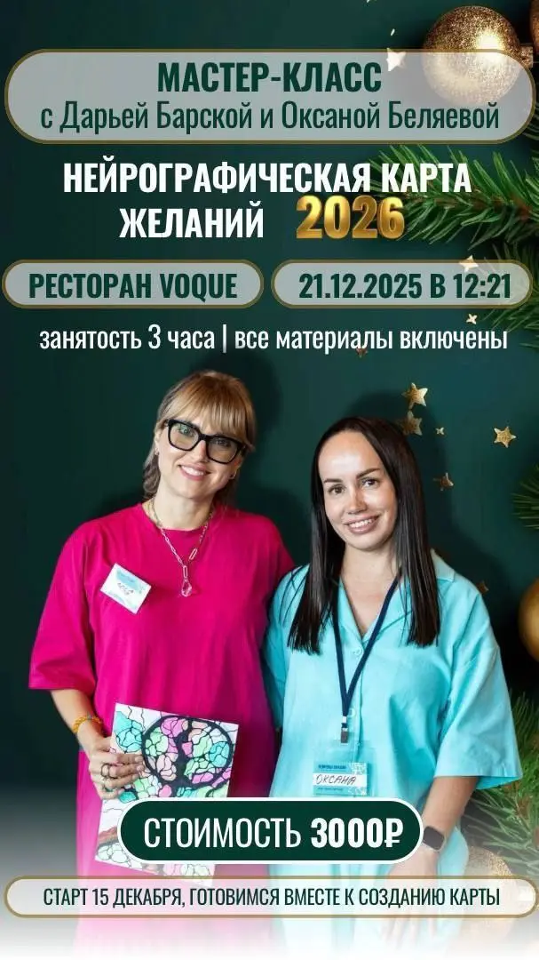 Мастер-класс по созданию нейрографической карты желаний