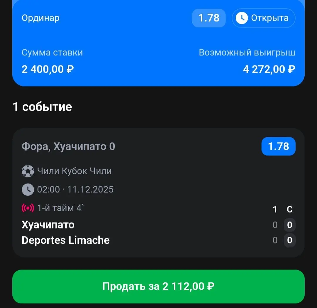 Футбольный матч Хуачипато vs Deportes Limache