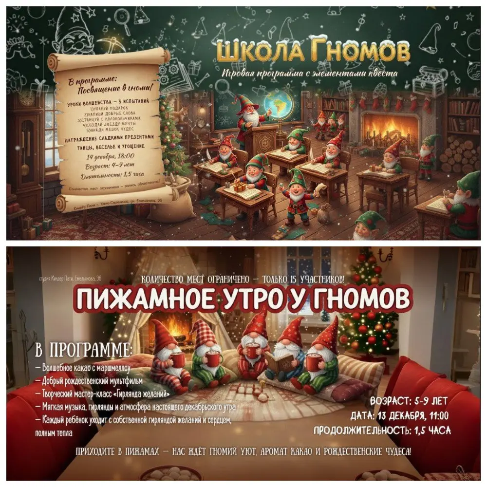 Мероприятия для детей: Пижамное утро у гномов