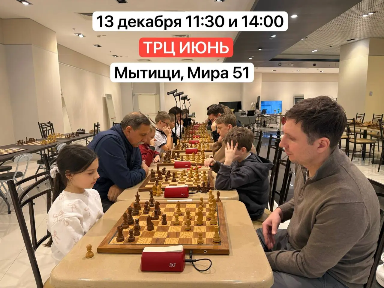 Турнир по шахматам от Федерации шахмат