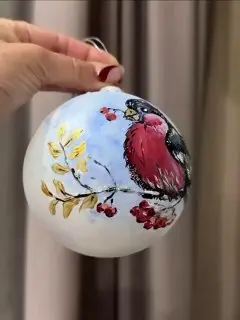 Мастер-класс по росписи новогодних шаров