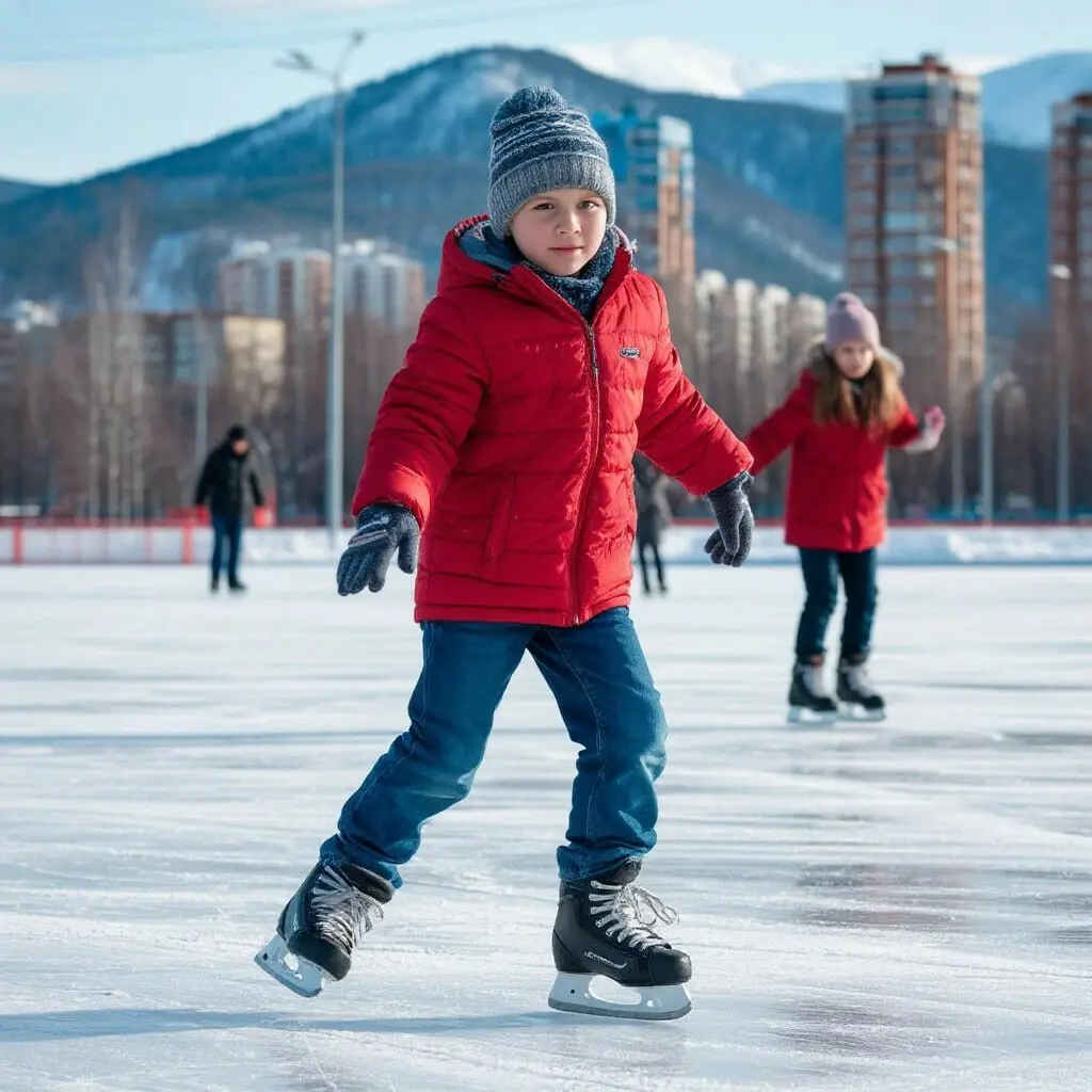 Каток на стадионе Рассвет