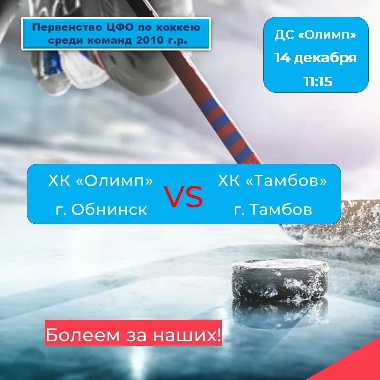 Хоккейный матч команды Олимп 2010 против ХК Тамбов