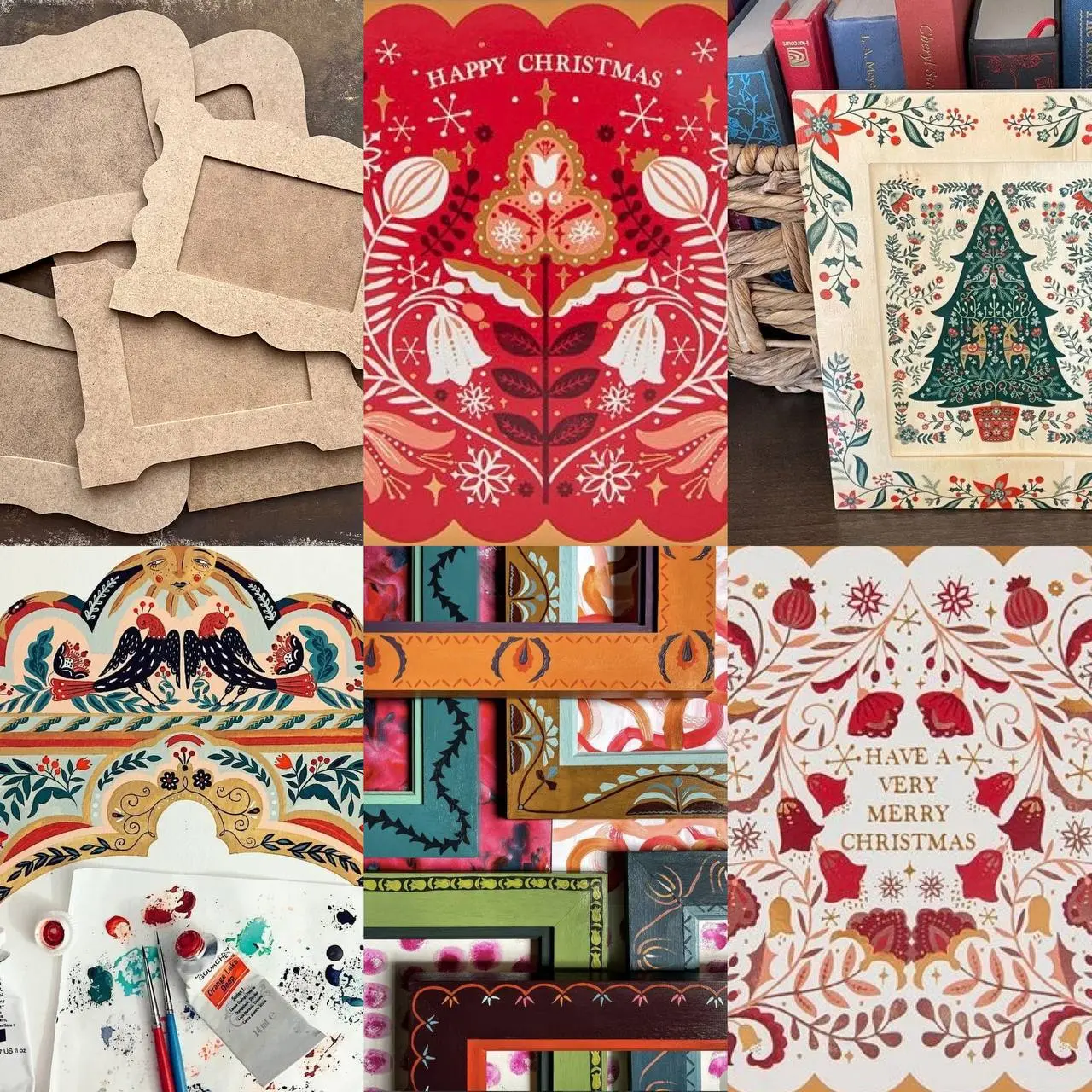 Творческий воркшоп по росписи рамочек