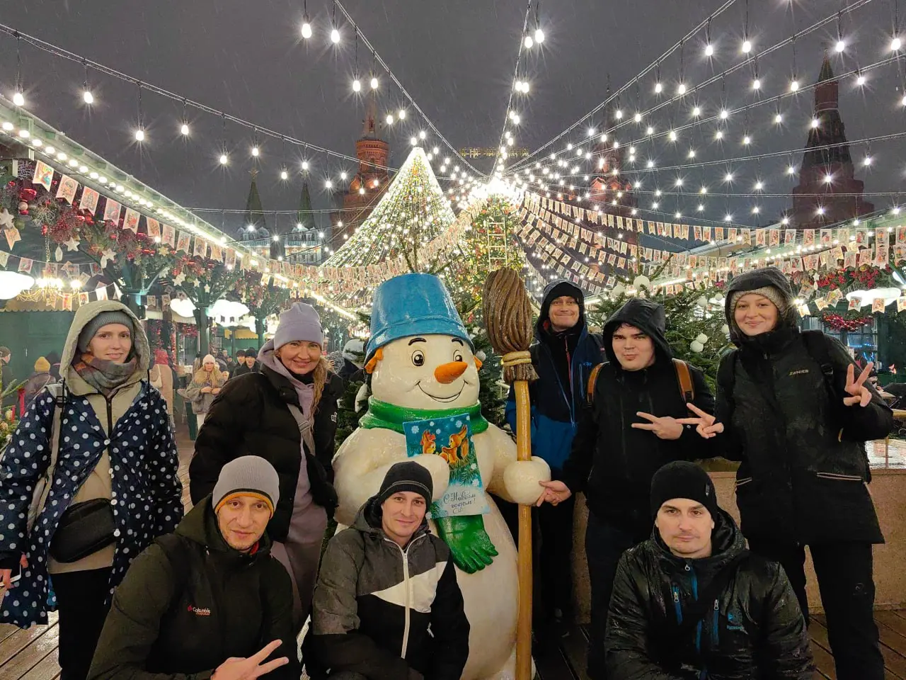 Пешая прогулка по новогодним достопримечательностям