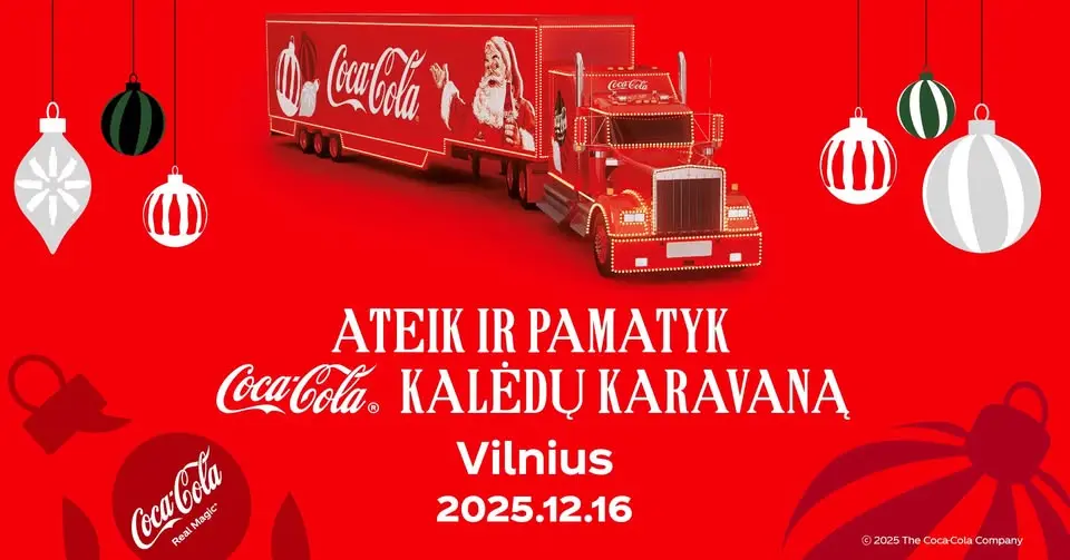 Праздничное мероприятие Coca-Cola в Вильнюсе