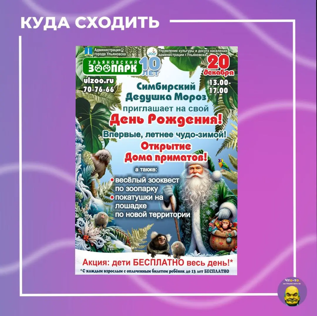 Празднование дня рождения Симбирского Дедушки Мороза