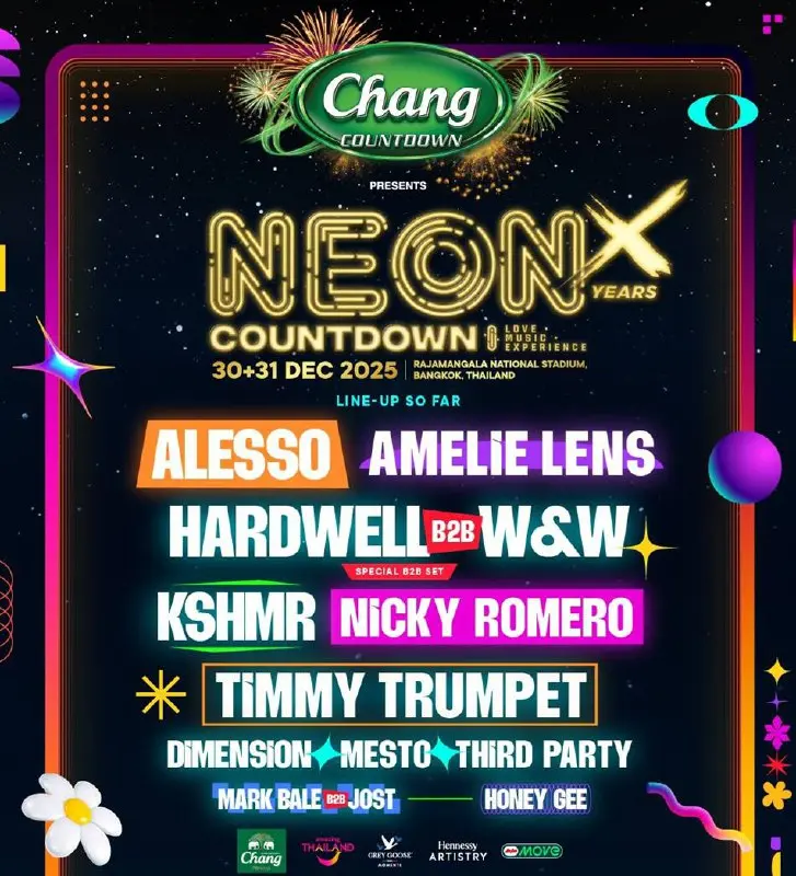 Фестиваль NEON COUNTDOWN 2025: Десятилетие Энергии
