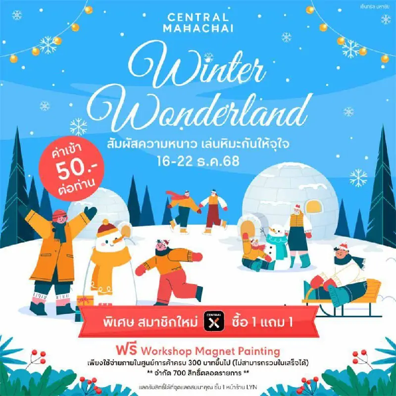 Зимняя сказка в Central Mahachai