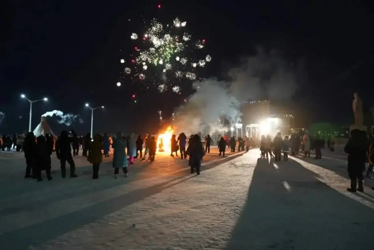 Открытие новогодних городков в Талнахе и Оганере