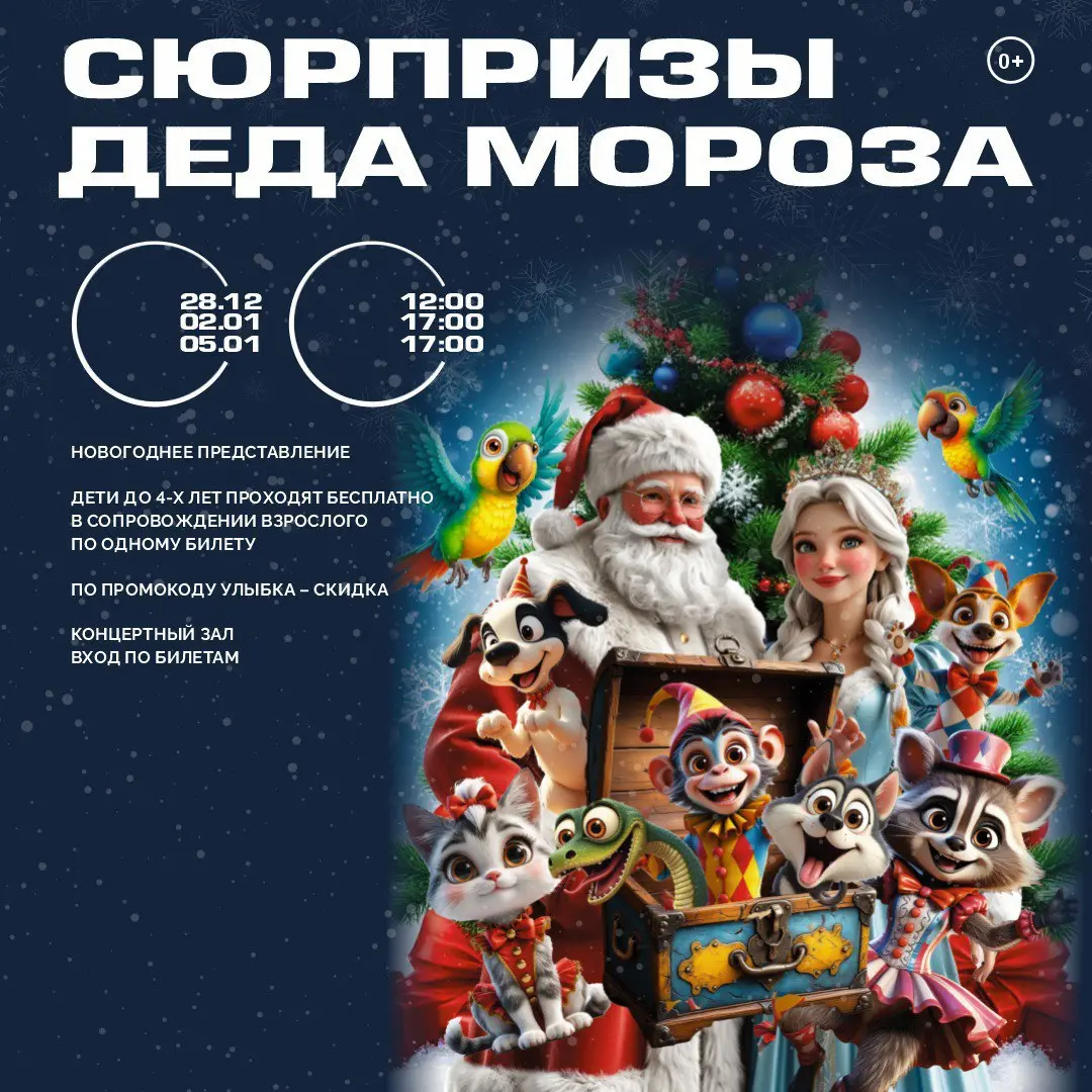 Новогоднее представление СЮРПРИЗЫ ДЕДА МОРОЗА