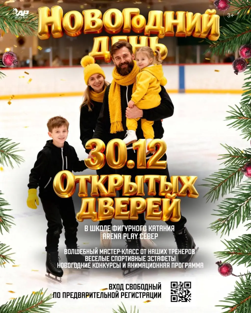 Новогодний мастер-класс на льду ARENA PLAY СЕВЕР