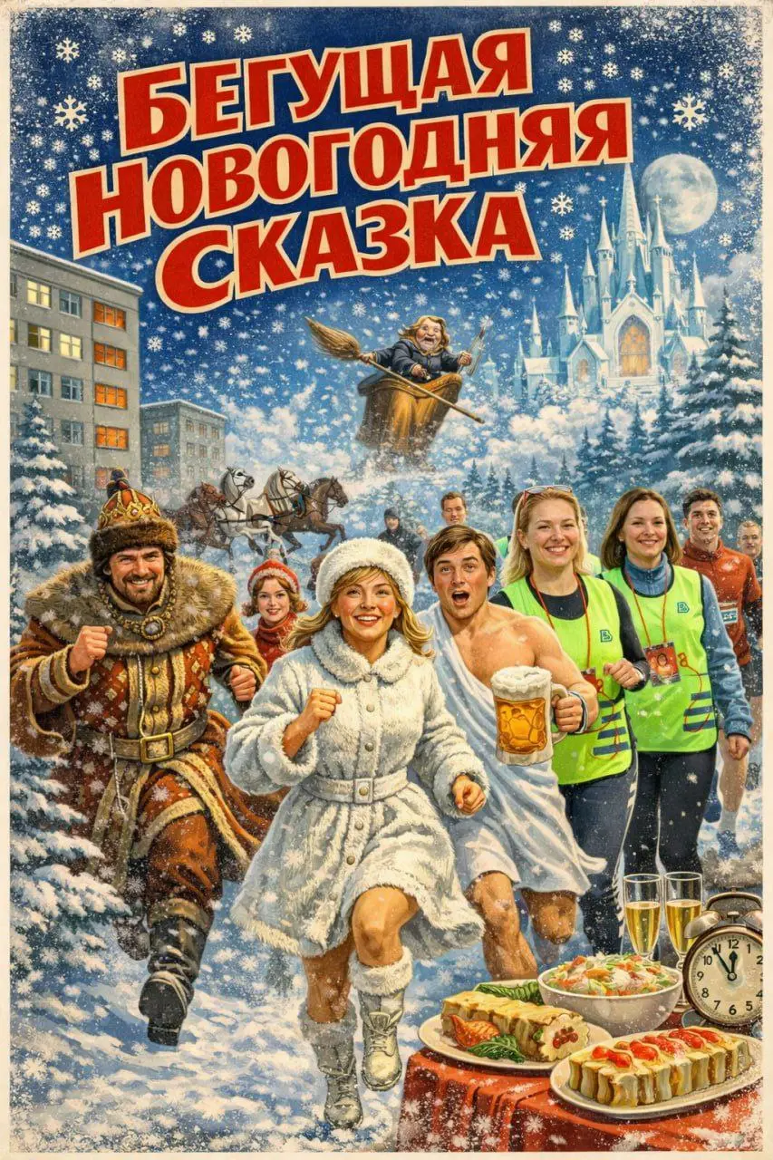 Предновогодняя пробежка по мотивам русских сказок и кино
