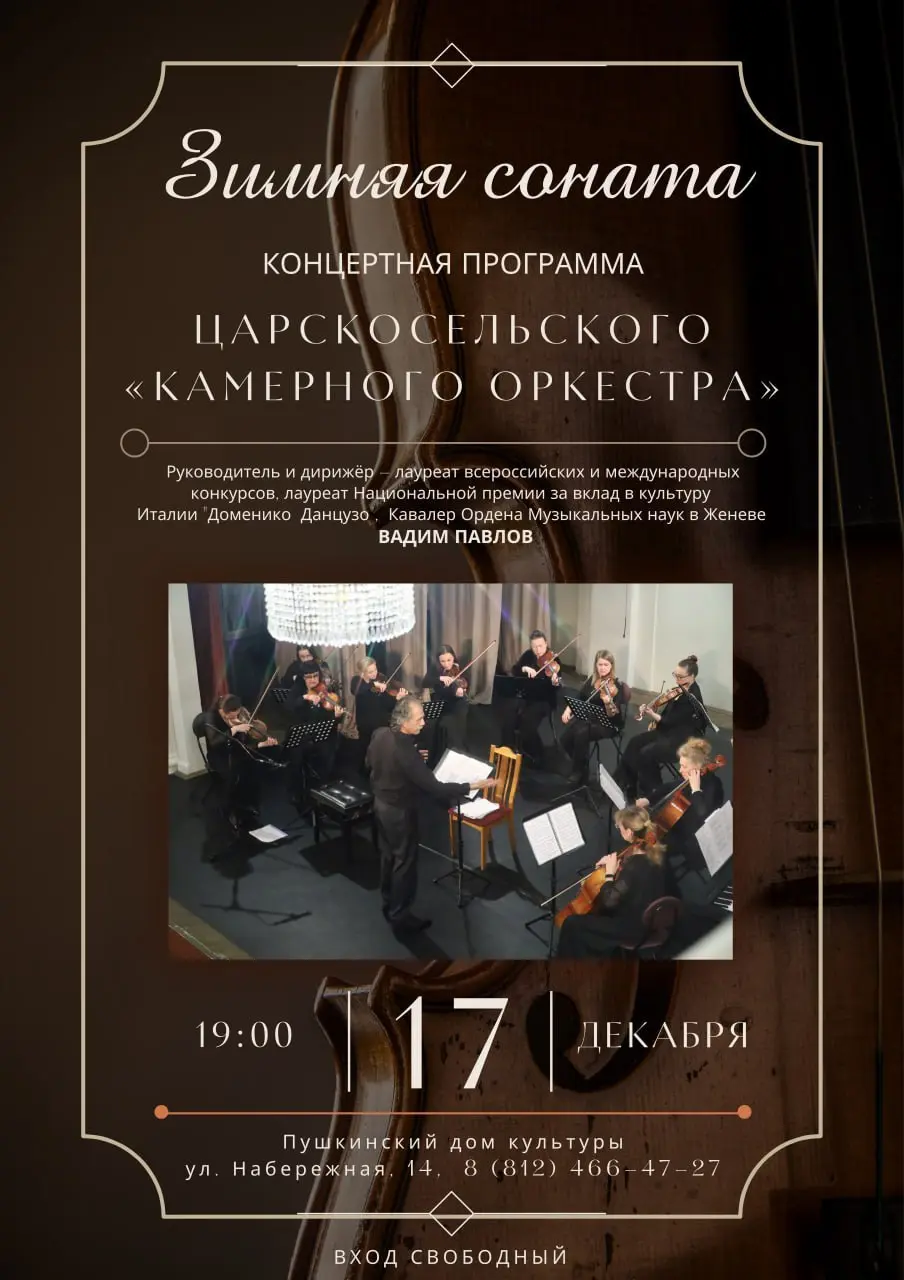 Концерт камерного оркестра Зимняя соната