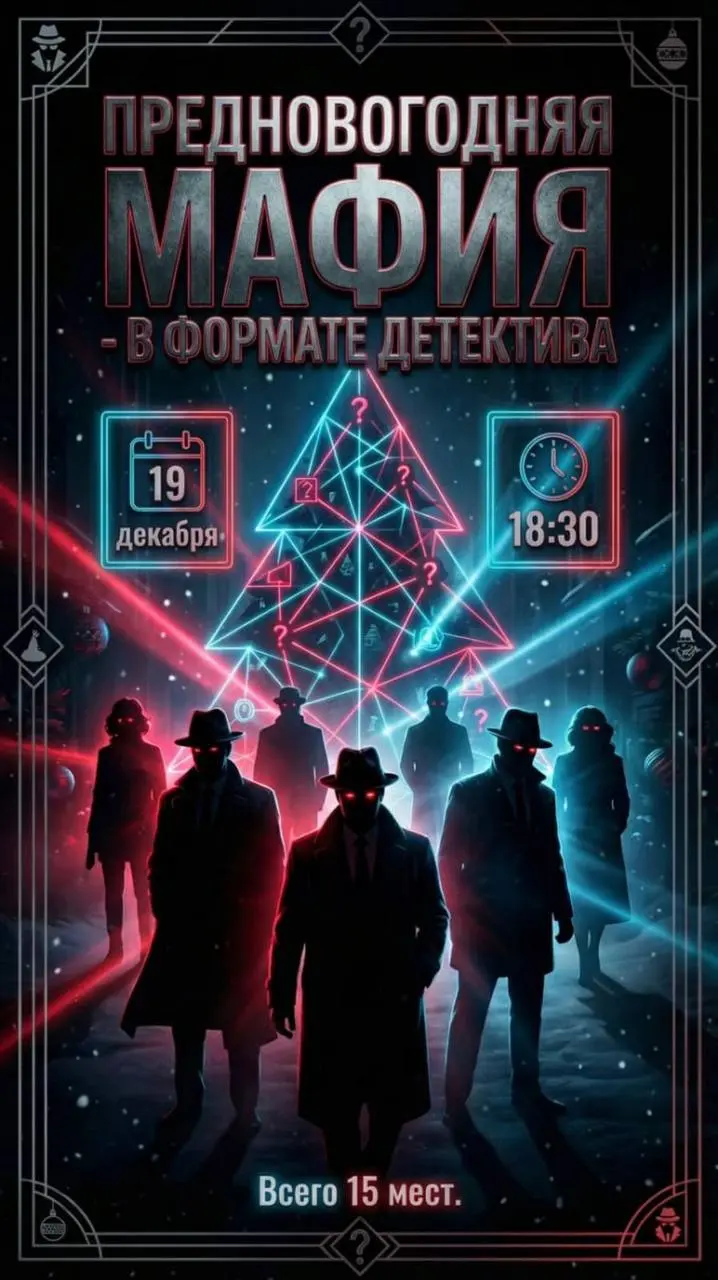 Предновогодняя Мафия в формате Детектива