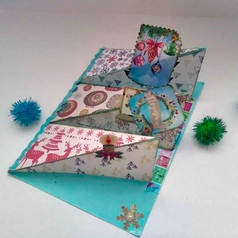 Творческая сессия по созданию рождественской открытки