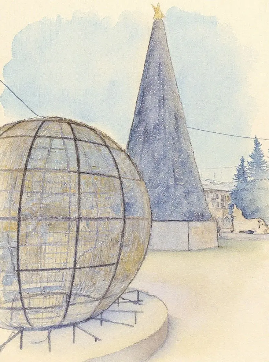 Конкурс детских рисунков на тему Новогодний Ангарск