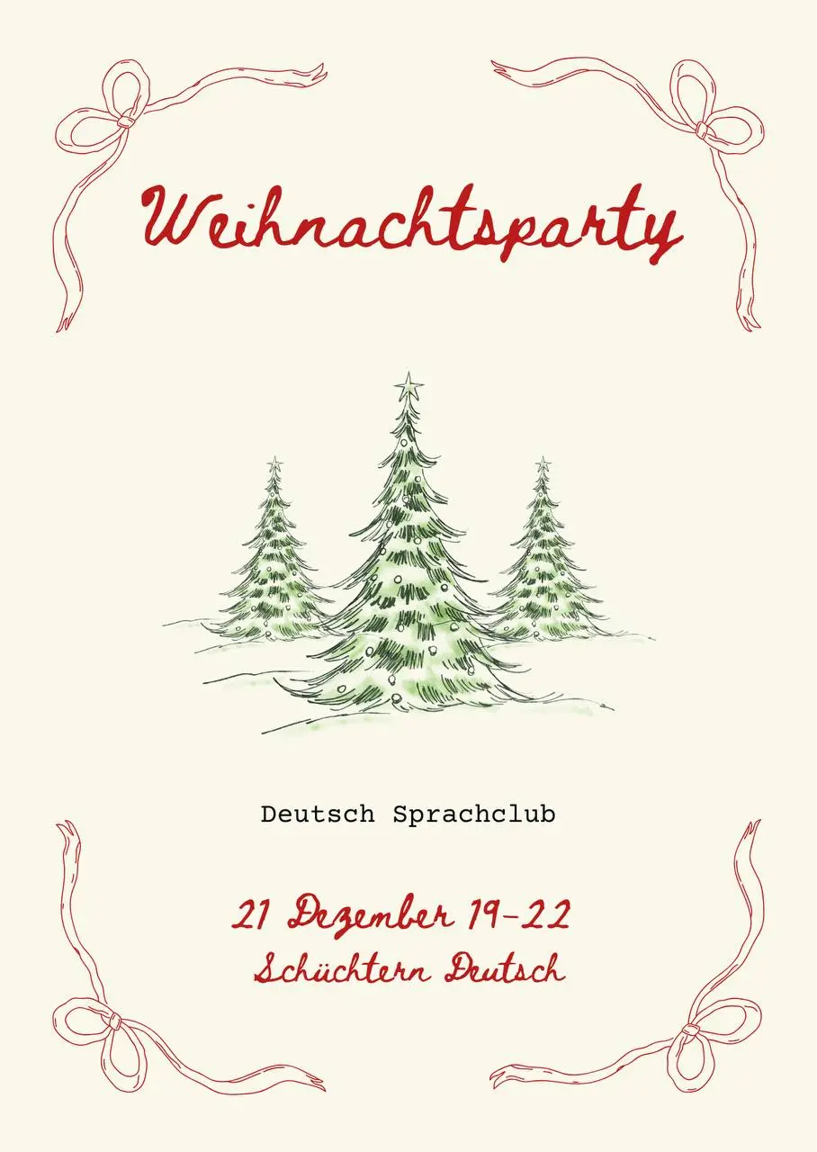 Немецкая Weihnachtsparty на рождественскую тему