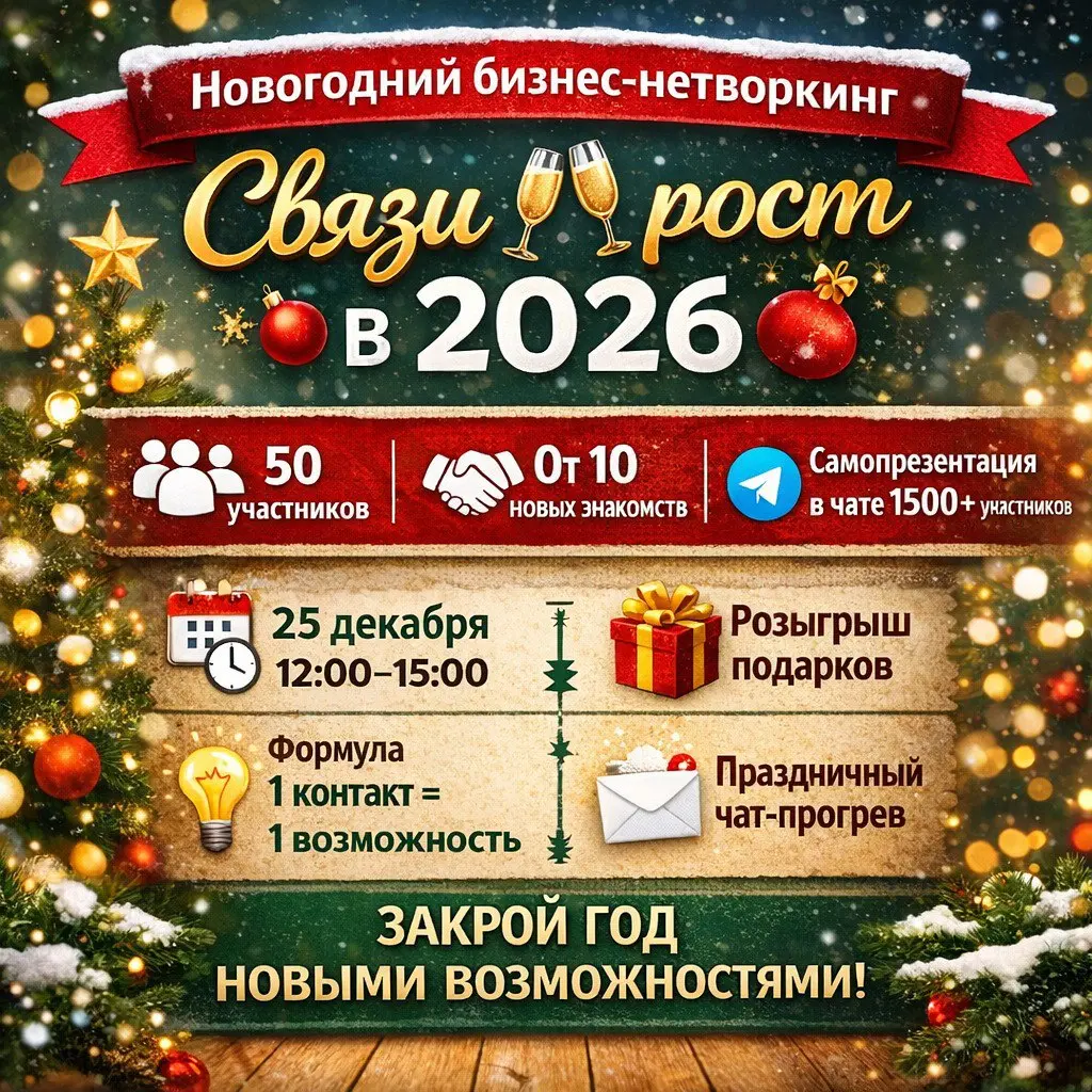 Бизнес-нетворкинг на тему Связей для роста в 2026