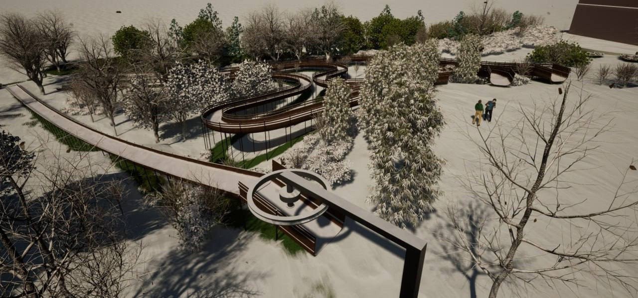 Тюбинг-горки в Парке Сказов