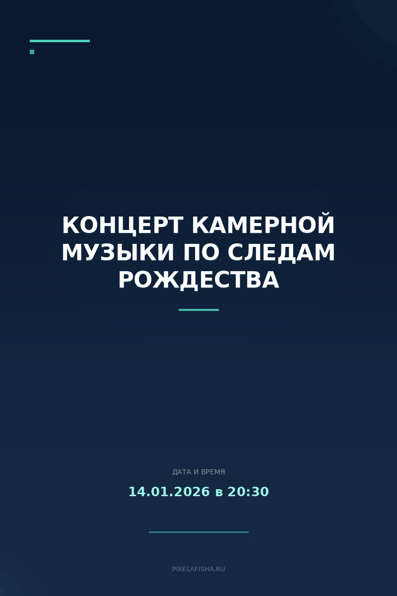 Концерт камерной музыки по следам Рождества