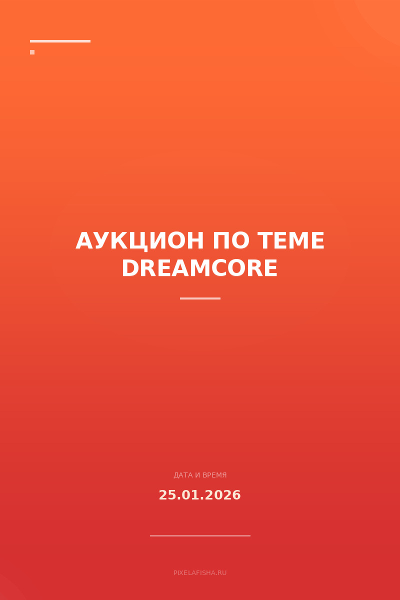 Аукцион по теме Dreamcore