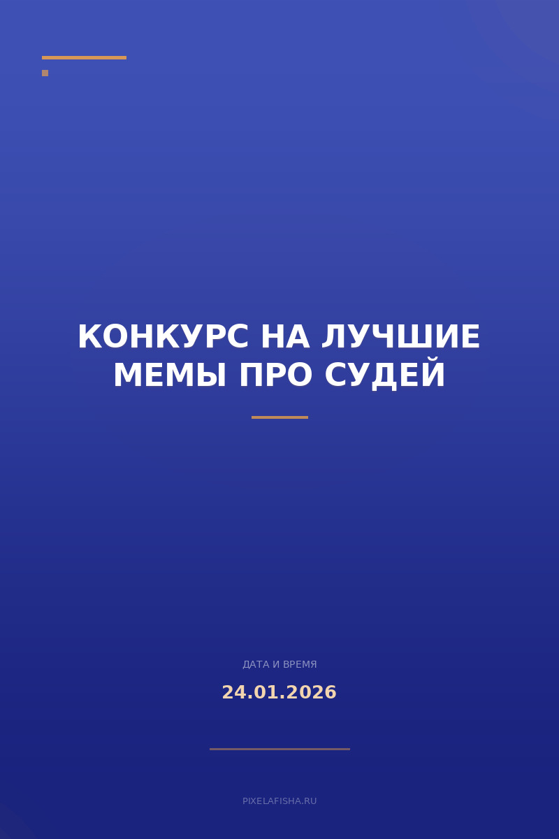 Конкурс на лучшие мемы про судей