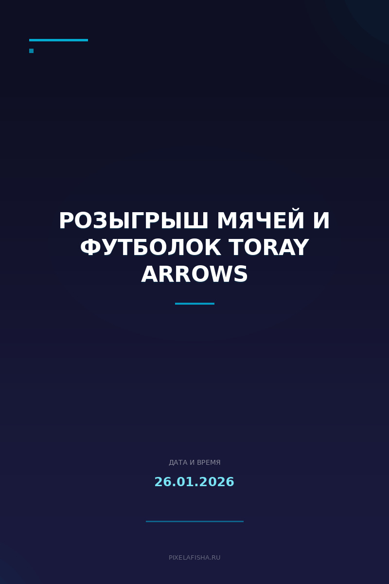 Розыгрыш мячей и футболок Toray Arrows