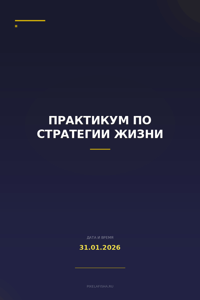 Практикум по стратегии жизни