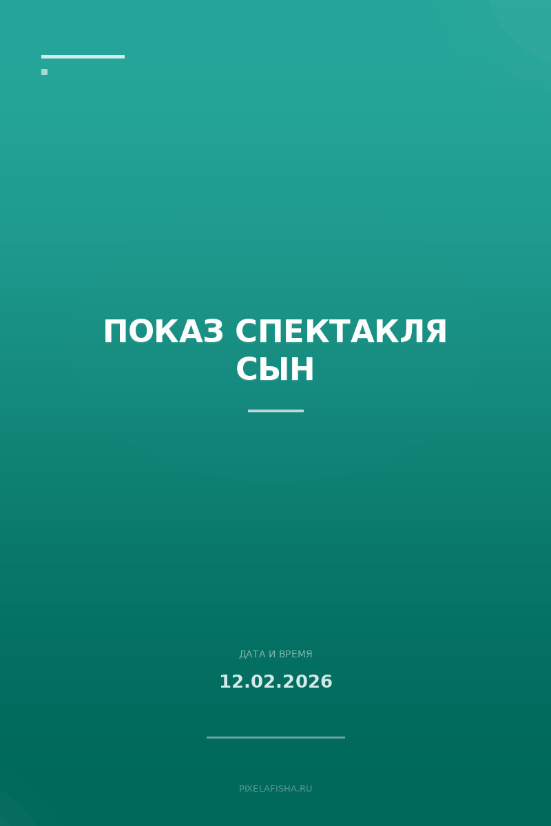 Показ спектакля Сын