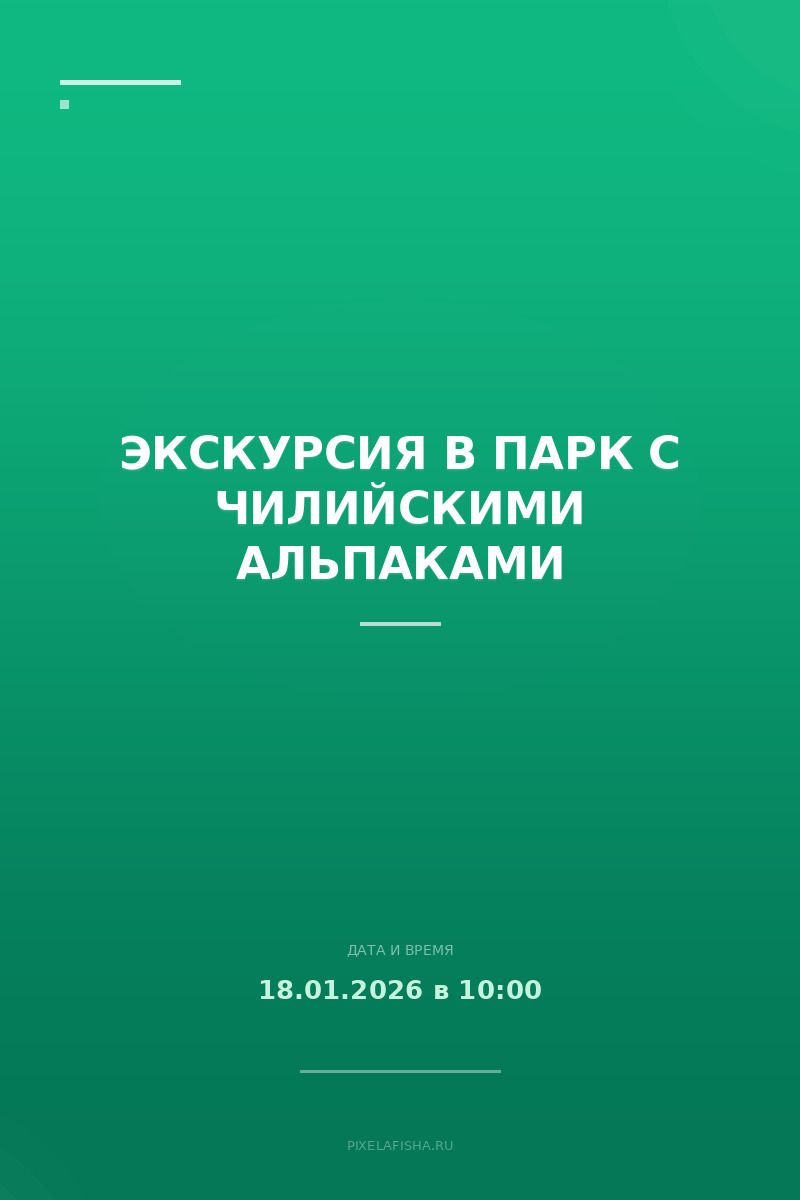 Экскурсия в парк с чилийскими альпаками